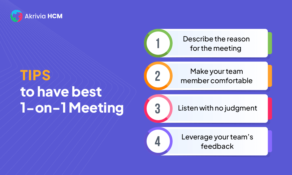Tips for the best 1-on-1 meeting framework.