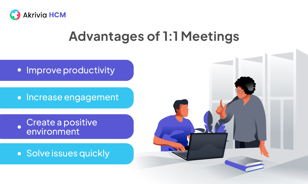 Advantages of 1:1 meetings