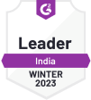 G2 award - Leader India Winter 2023 - Akrivia HCM
