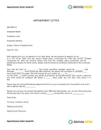 Appointment-letter-template