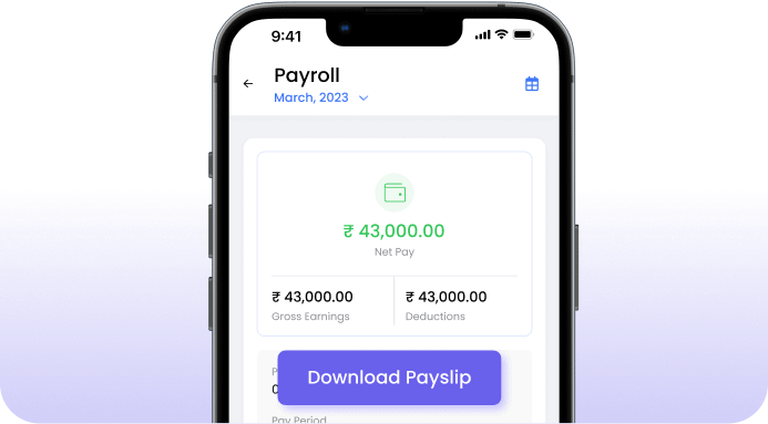 Single click pay slip download