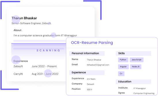 OCR-enabled Resume Parsing