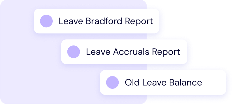 Leave reports