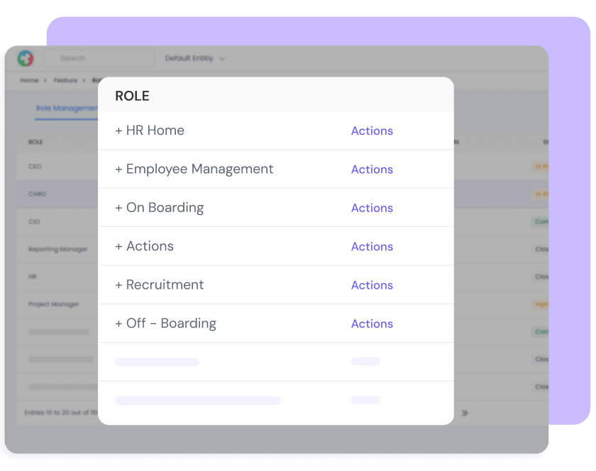 Unlock Role Specific Features